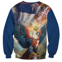 Serbia Eagle Statehood Day Sweatshirt Only Unity Saves The Serbs - Wonder Print Shop