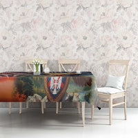 Serbia Eagle Statehood Day Tablecloth Only Unity Saves The Serbs - Wonder Print Shop