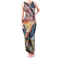 Serbia Eagle Statehood Day Tank Maxi Dress Only Unity Saves The Serbs - Wonder Print Shop