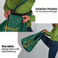 South Africa Rugby Grocery Bag Go Springboks - Wonder Print Shop