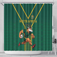South Africa Rugby Shower Curtain Go Springboks - Wonder Print Shop