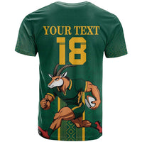 Custom South Africa Rugby T shirt Go Springboks LT18
