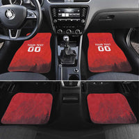 Custom Switzerland Football Car Mats Red Crosses Go Champions
