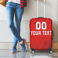 Custom Switzerland Football Luggage Cover Red Crosses Go Champions