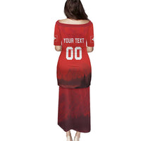 Custom Switzerland Football Puletasi Red Crosses Go Champions