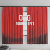 Custom Switzerland Football Window Curtain Red Crosses Go Champions