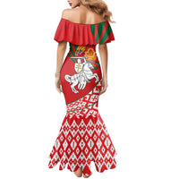 Belarus Pahonia Family Matching Mermaid Dress and Hawaiian Shirt Belarusian Patterns