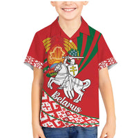 Belarus Pahonia Family Matching Mermaid Dress and Hawaiian Shirt Belarusian Patterns