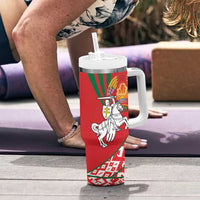 Belarus Pahonia Tumbler With Handle Belarusian Patterns