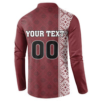 Custom Belarus Football Button Sweatshirt The White Wings Red Version