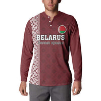 Custom Belarus Football Button Sweatshirt The White Wings Red Version
