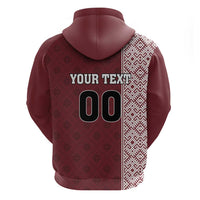 Custom Belarus Football Zip Hoodie The White Wings Red Version