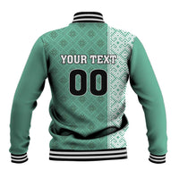 Custom Belarus Football Baseball Jacket The White Wings Green Version