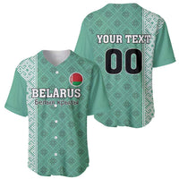 Custom Belarus Football Baseball Jersey The White Wings Green Version