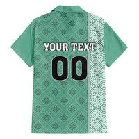 Custom Belarus Football Family Matching Short Sleeve Bodycon Dress and Hawaiian Shirt The White Wings Green Version