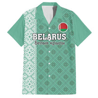 Custom Belarus Football Family Matching Tank Maxi Dress and Hawaiian Shirt The White Wings Green Version