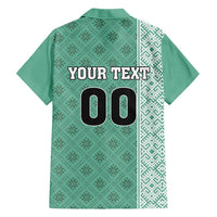 Custom Belarus Football Hawaiian Shirt The White Wings Green Version