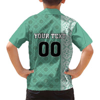 Custom Belarus Football Hawaiian Shirt The White Wings Green Version