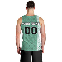 Custom Belarus Football Men Tank Top The White Wings Green Version
