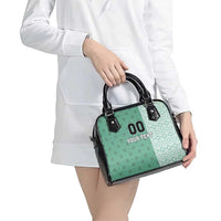 Custom Belarus Football Shoulder Handbag The White Wings Green Version