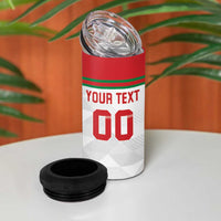 Custom Belarus Ice Hockey 4 in 1 Can Cooler Tumbler 2025 Go Bisons White Version