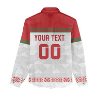 Custom Belarus Ice Hockey Women Casual Shirt 2025 Go Bisons White Version