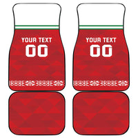 Custom Belarus Ice Hockey Car Mats 2025 Go Bisons Red Version