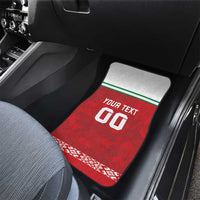 Custom Belarus Ice Hockey Car Mats 2025 Go Bisons Red Version