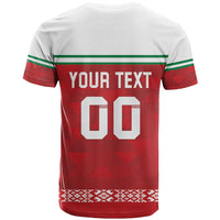 Custom Belarus Ice Hockey T Shirt 2025 Go Bisons Red Version