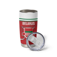 Custom Belarus Ice Hockey Tumbler Cup 2025 Go Bisons Red Version
