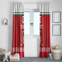 Custom Belarus Ice Hockey Window Curtain 2025 Go Bisons Red Version