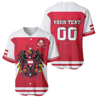 Custom Austria Hockey Baseball Jersey Die Adler Go Champions