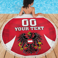 Custom Austria Hockey Beach Blanket Die Adler Go Champions