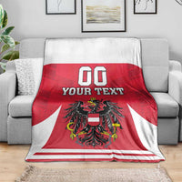 Custom Austria Hockey Blanket Die Adler Go Champions