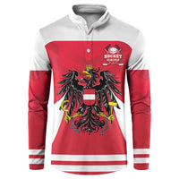 Custom Austria Hockey Button Sweatshirt Die Adler Go Champions