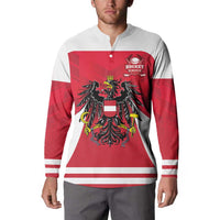 Custom Austria Hockey Button Sweatshirt Die Adler Go Champions