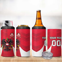 Custom Austria Hockey 4 in 1 Can Cooler Tumbler Die Adler Go Champions