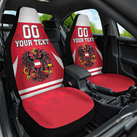 Custom Austria Hockey Car Seat Cover Die Adler Go Champions