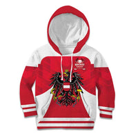 Custom Austria Hockey Kid Hoodie Die Adler Go Champions