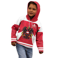 Custom Austria Hockey Kid Hoodie Die Adler Go Champions