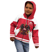 Custom Austria Hockey Kid Hoodie Die Adler Go Champions