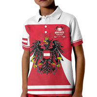 Custom Austria Hockey Kid Polo Shirt Die Adler Go Champions