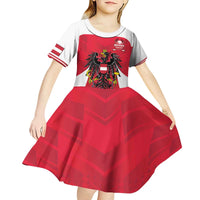 Custom Austria Hockey Kid Short Sleeve Dress Die Adler Go Champions