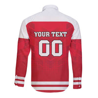 Custom Austria Hockey Long Sleeve Button Shirt Die Adler Go Champions