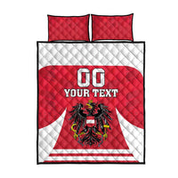 Custom Austria Hockey Quilt Bed Set Die Adler Go Champions