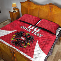 Custom Austria Hockey Quilt Bed Set Die Adler Go Champions