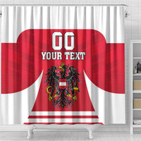 Custom Austria Hockey Shower Curtain Die Adler Go Champions