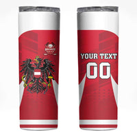 Custom Austria Hockey Skinny Tumbler Die Adler Go Champions