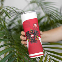 Custom Austria Hockey Skinny Tumbler Die Adler Go Champions