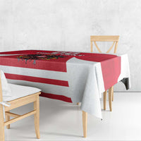Custom Austria Hockey Tablecloth Die Adler Go Champions